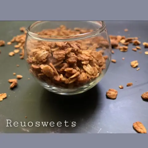 The finished product. Available is here “granola”