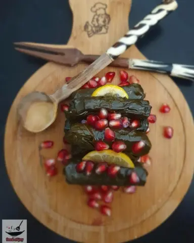 ورق عنب بدبس الرمان