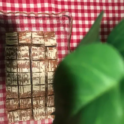 كيوبز التمر بالسمسم والرهش