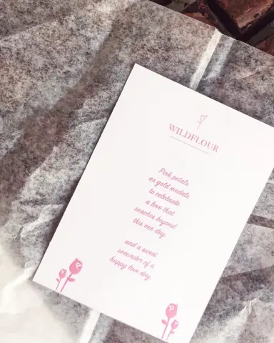 a sweet poem on a card wildflour’s love day special includes flowers & a choice between 2 love cards -limited quantity- Preorder yours today! . . . #homebakedwithlove #valentineweek #specialpackaging #loveday #gifts #valentinesday #jeddah #brownies #flowers #specialoccassion #madewithlove #chocolatelover #giftbox #lovedayweekend #brownies #browniebites #pinkroses #جدة #حلى #بيكري #براونيز #هدايا