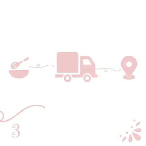 The final step: provide your information and the cake will be delivered to your chosen location! الخطوه الأخيرة: سجل طلبك وادخل معلوماتك وسوف تصلك الطلبيه الى موقعك
