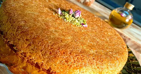 ما شاء الله تبارك الله كنافة بالموز