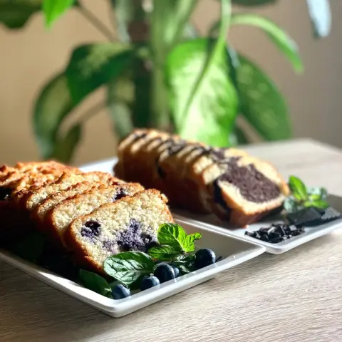 Keto Marble cake and keto blueberry pound cake