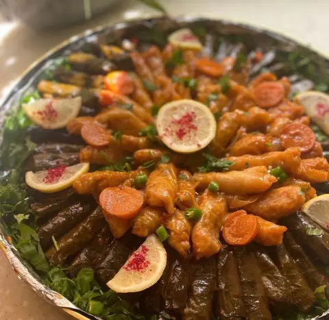 ورق عنب وملفوف ذايب✨