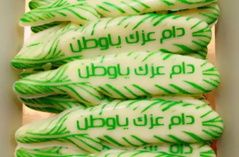 شوكولاتة بيضاء دام عزك ياوطن ٣٠حبة ب ٤٠ريال