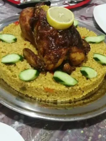 دجاج بالبرغل